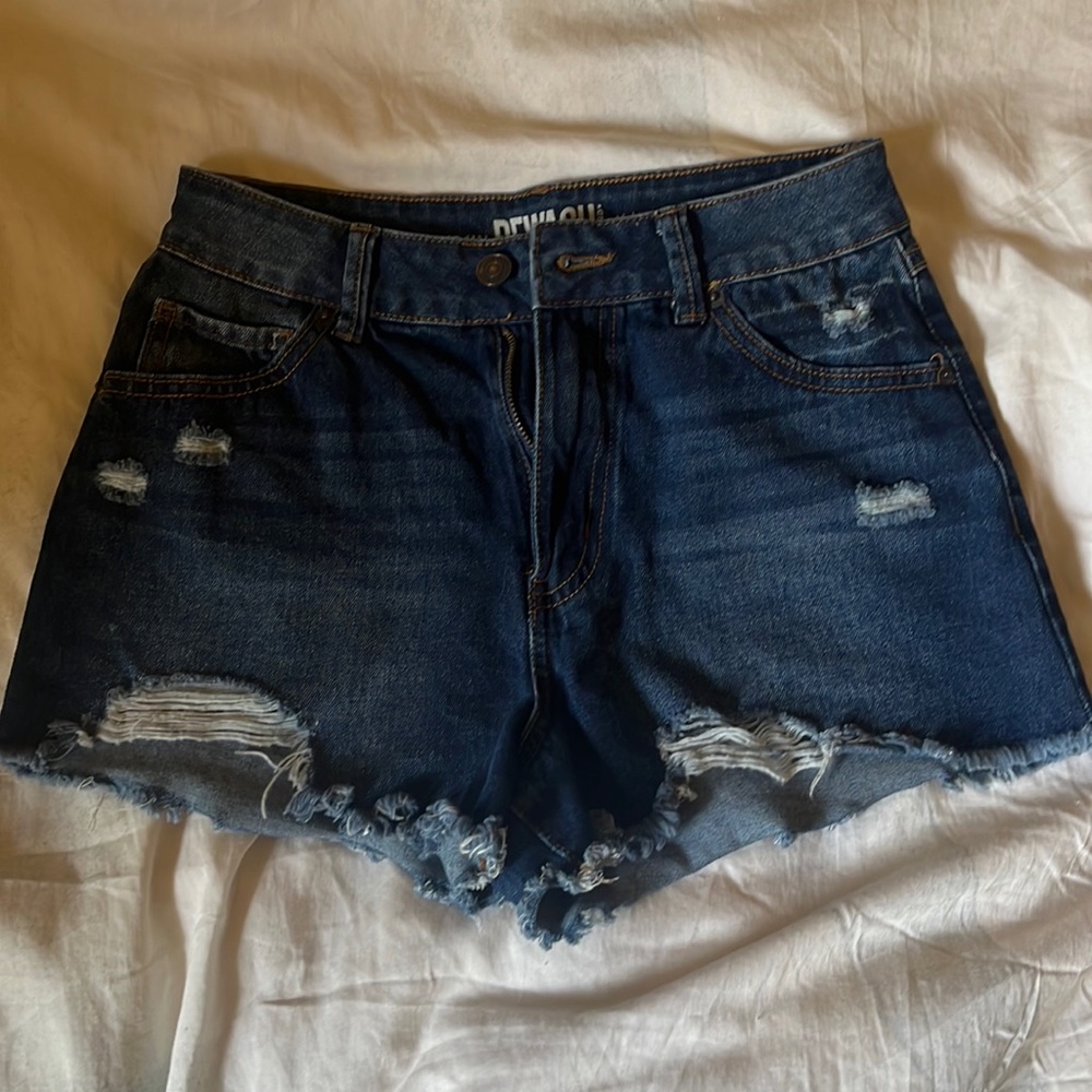 High Rise Jean Shorts